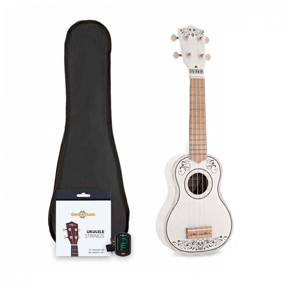 Ukulele Pack by Gear4music Day of the Dead - Image 1