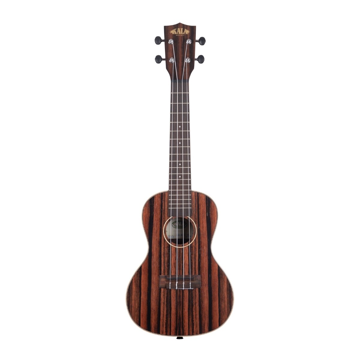 Kala Striped Ebony Acoustic Concert Ukulele Satin - Image 1