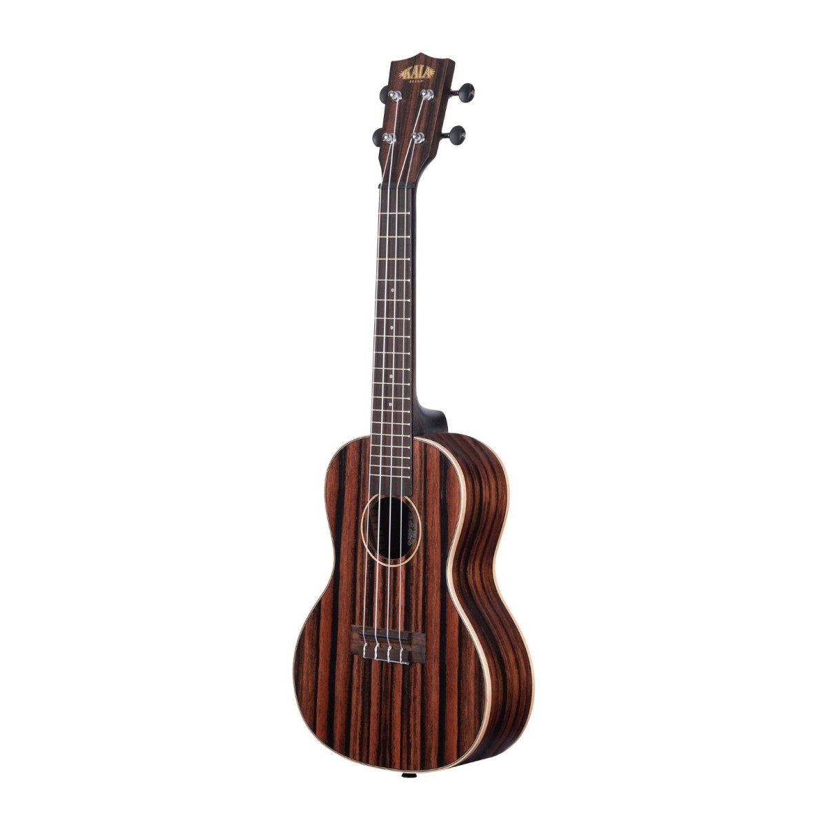 Kala Striped Ebony Acoustic Concert Ukulele Satin - Image 4
