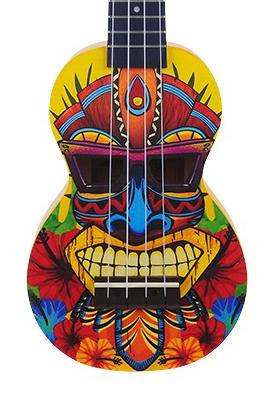 Mahalo 2211TK Soprano Ukulele in Tiki Design - Image 2