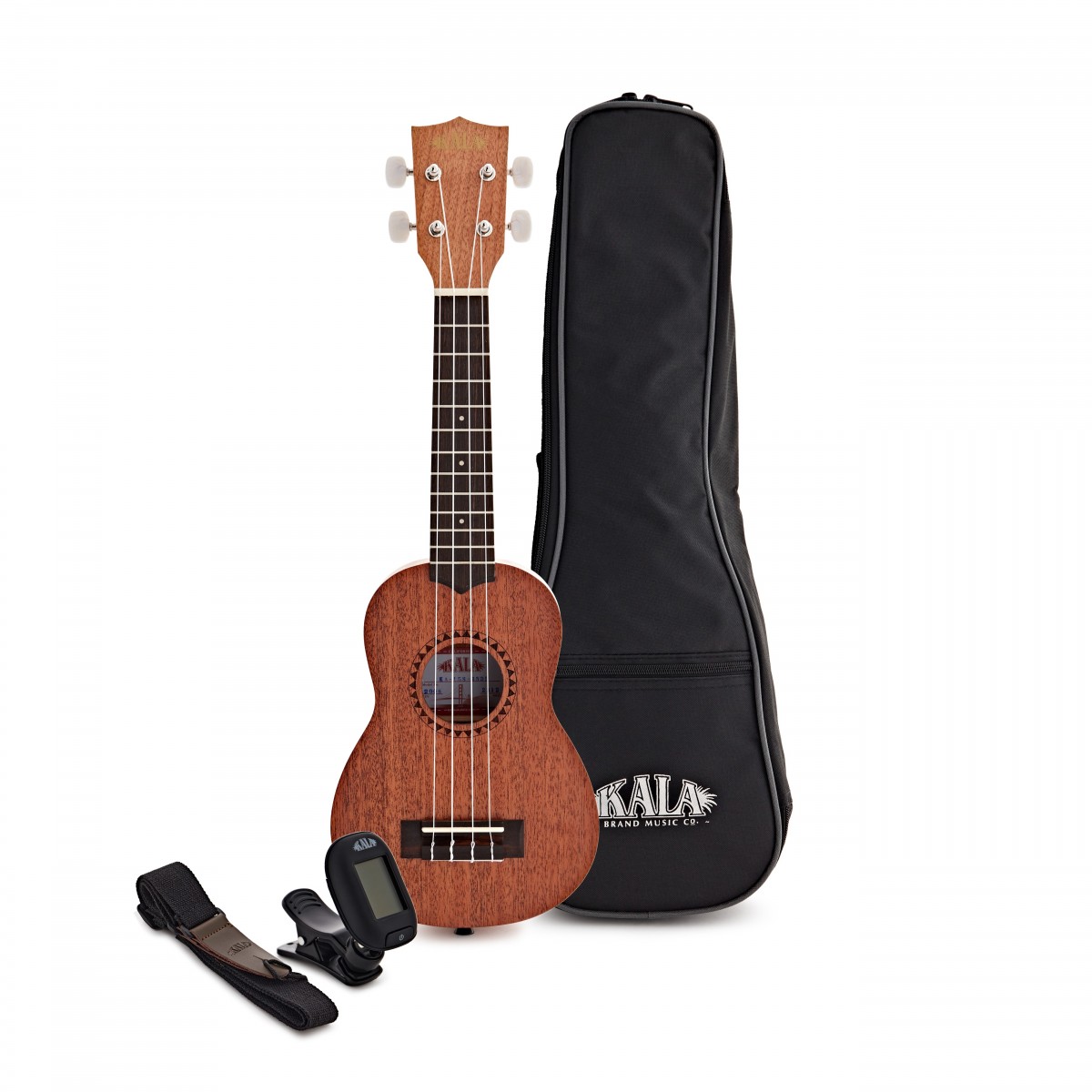 Kala KA-15S Mahogany Soprano Ukulele Starter Pack