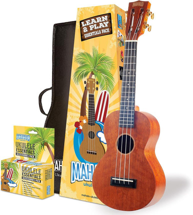 Mahalo Java MJ2 Concert Ukulele in Trans Brown with Essential Pack