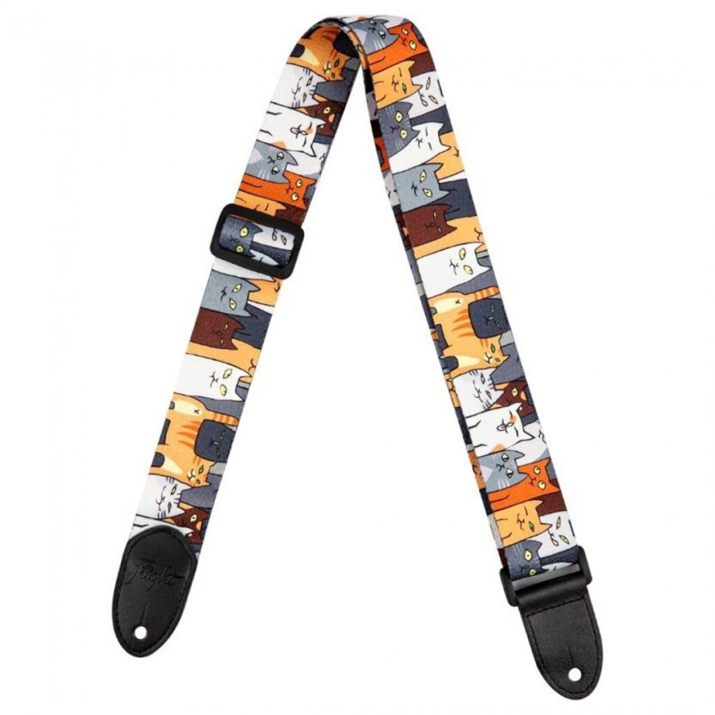 Flight Polyester Ukulele Strap Cats