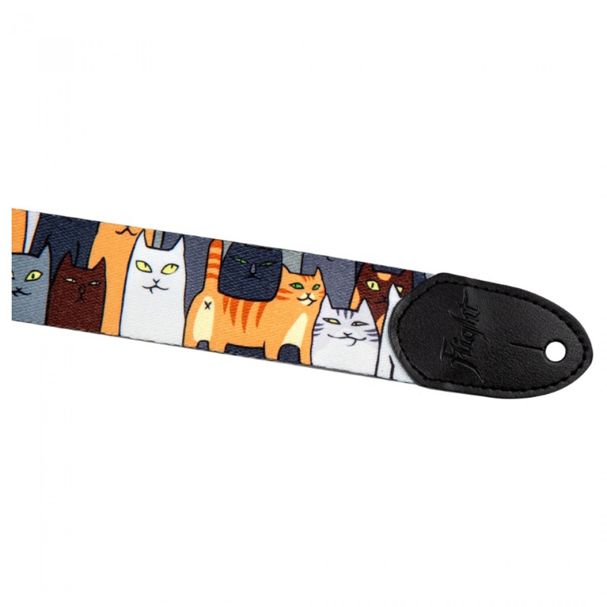 Flight Polyester Ukulele Strap Cats