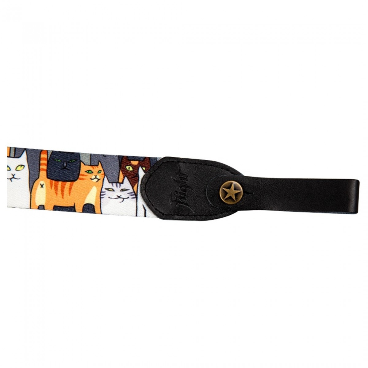Flight Polyester Ukulele Strap Cats