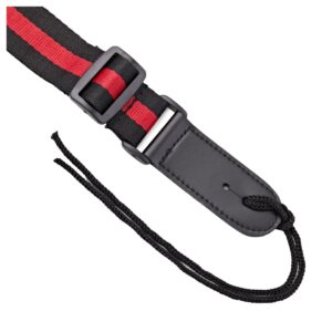 Ukulele Strap by Gear4music Black and Red
