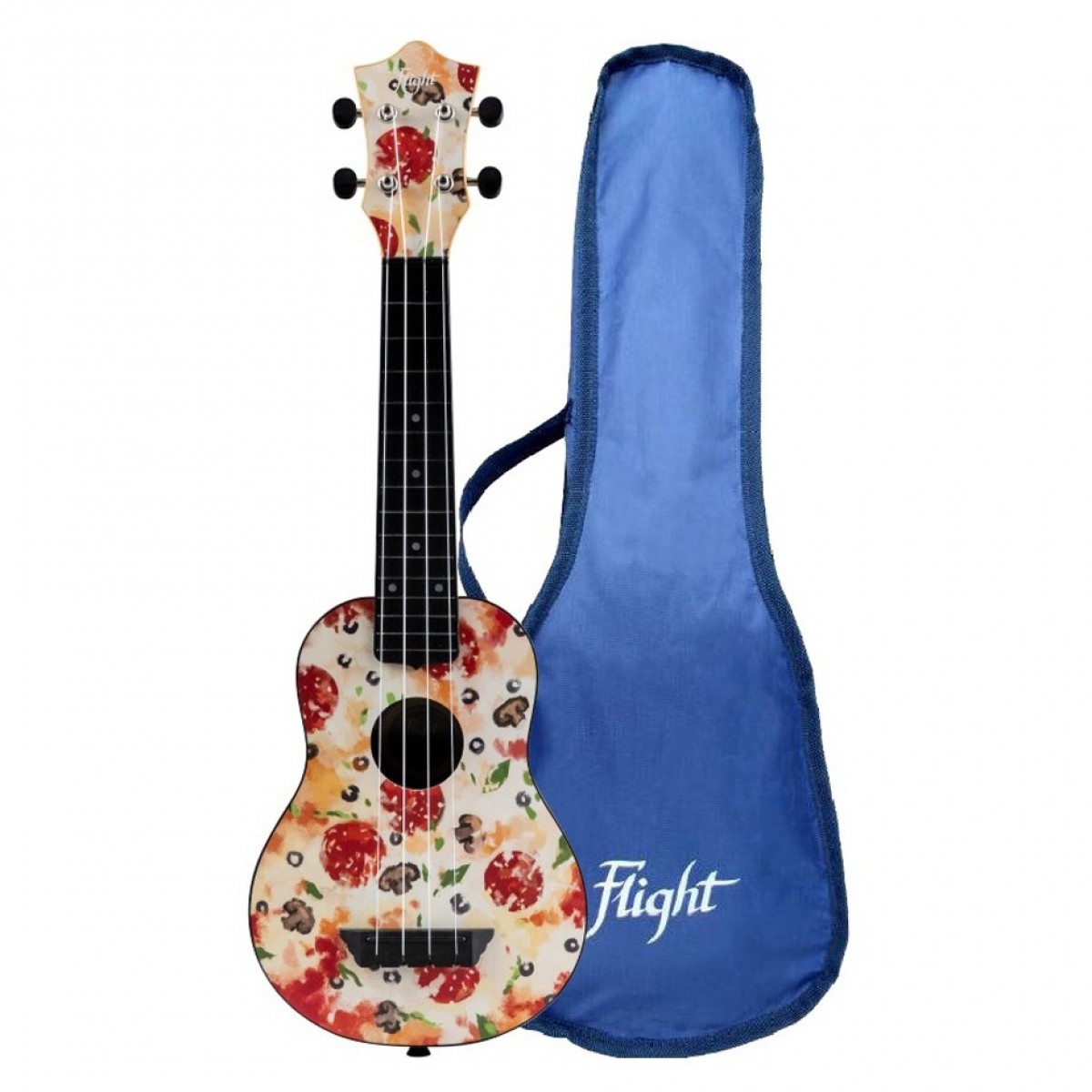 Flight TUS-40 Travel Soprano Ukulele Pizza - Image 3
