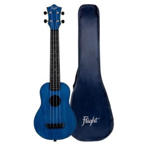 Flight TUSL-35 Travel Long Neck Soprano Ukulele Dark Blue - Image 3