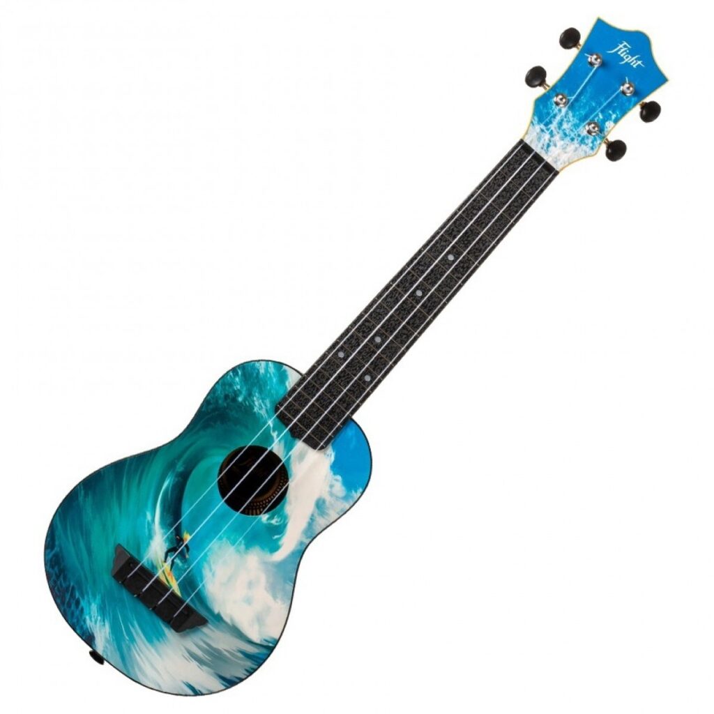 Flight TUSL-25 Travel Long Neck Soprano Ukulele Surf