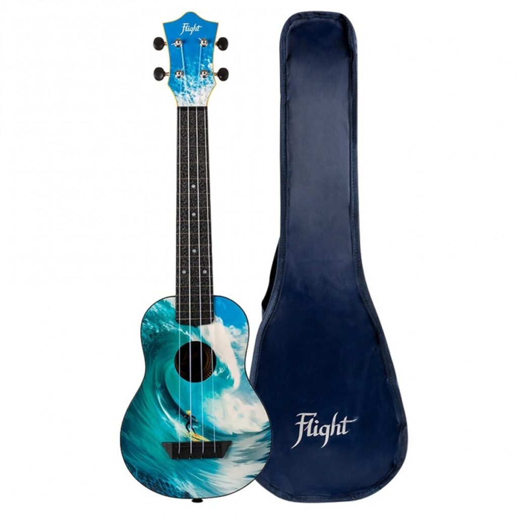Flight TUSL-25 Travel Long Neck Soprano Ukulele Surf