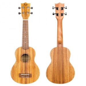Flight DUS322 Soprano Ukulele Zebrawood - Image 2