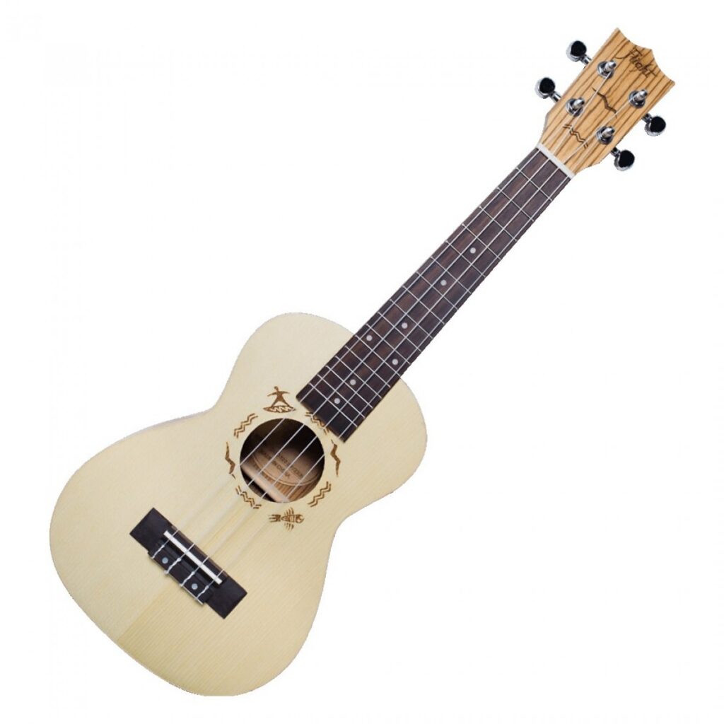 Flight DUC325 Concert Ukulele Zebrawood B&S