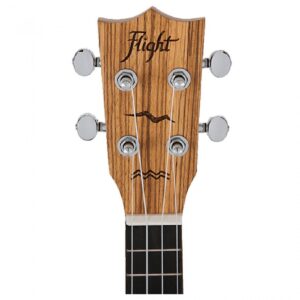 Flight DUC525 Concert Ukulele Zebrano B&S (Solid Top) - Image 4