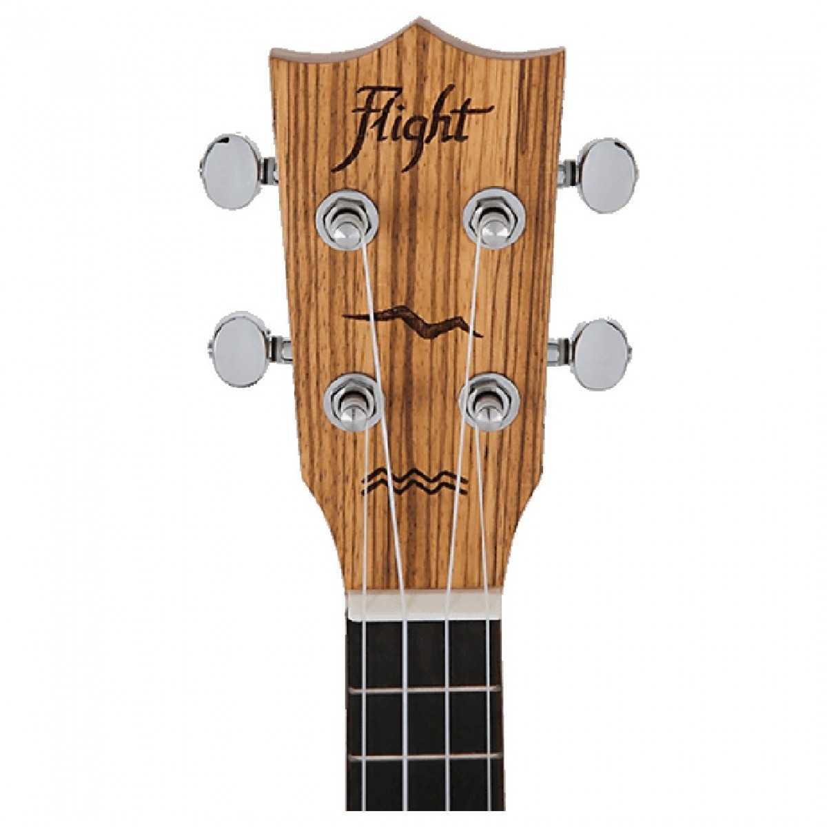 Flight DUC525 Concert Ukulele Zebrano B&S (Solid Top) - Image 4