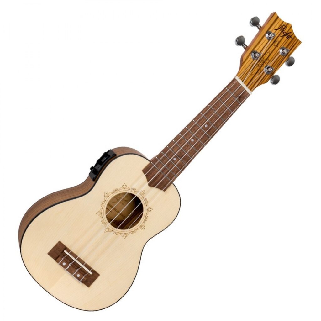 Flight DUS320CEQ Soprano Electro Ukulele Zeb B&S