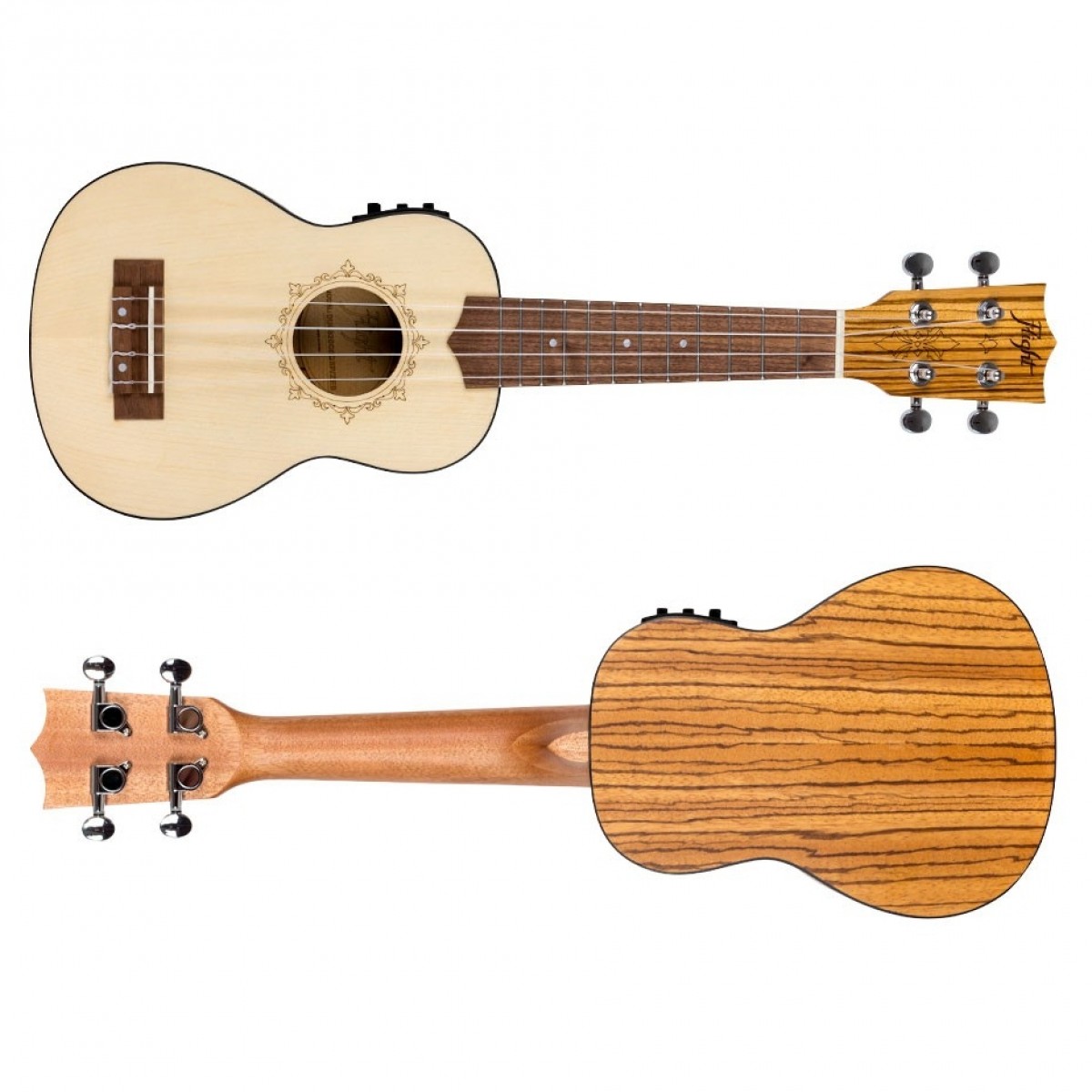 Flight DUS320CEQ Soprano Electro Ukulele Zeb B&S - Image 4