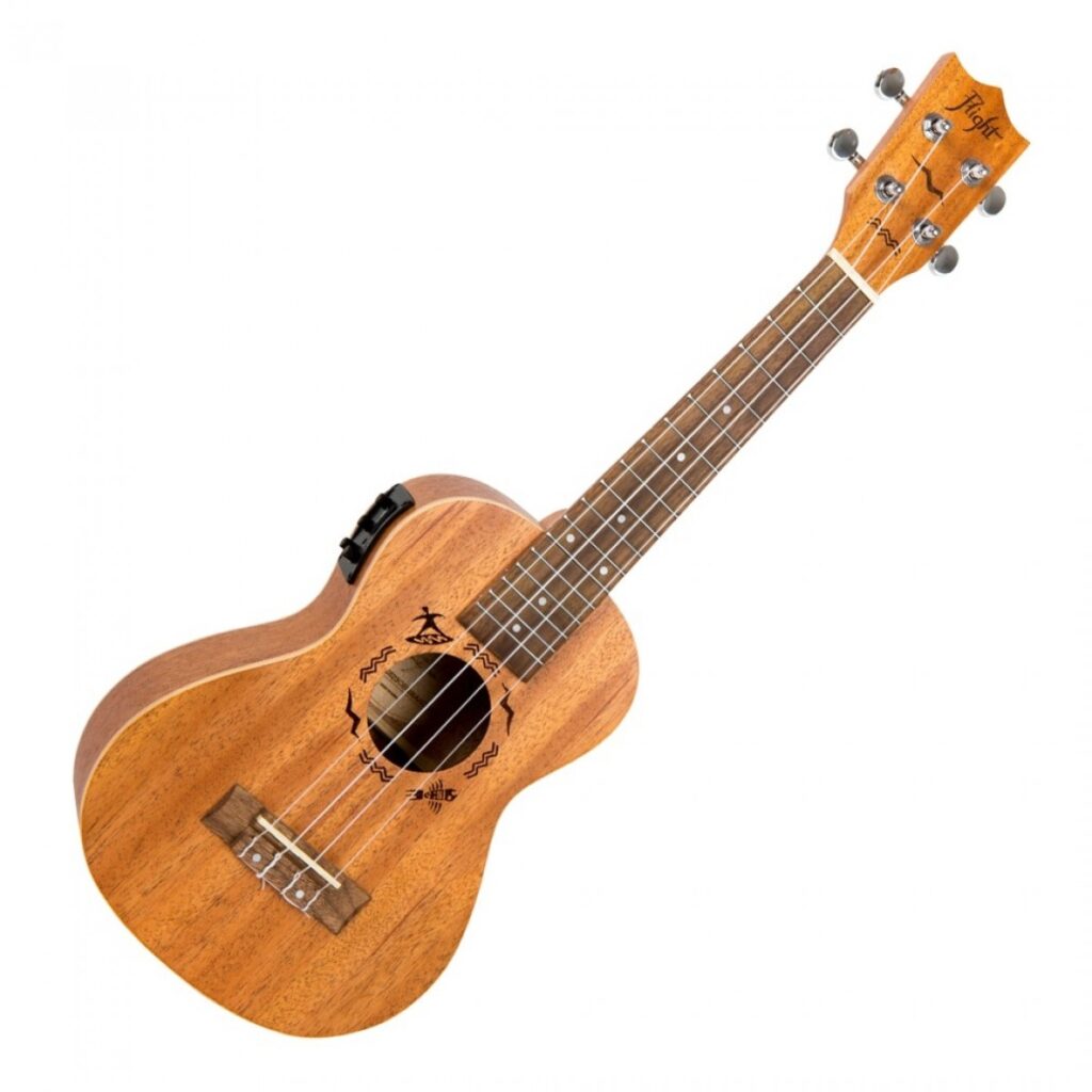 Flight DUC523CEQ Concert Electro Ukulele Mahogany