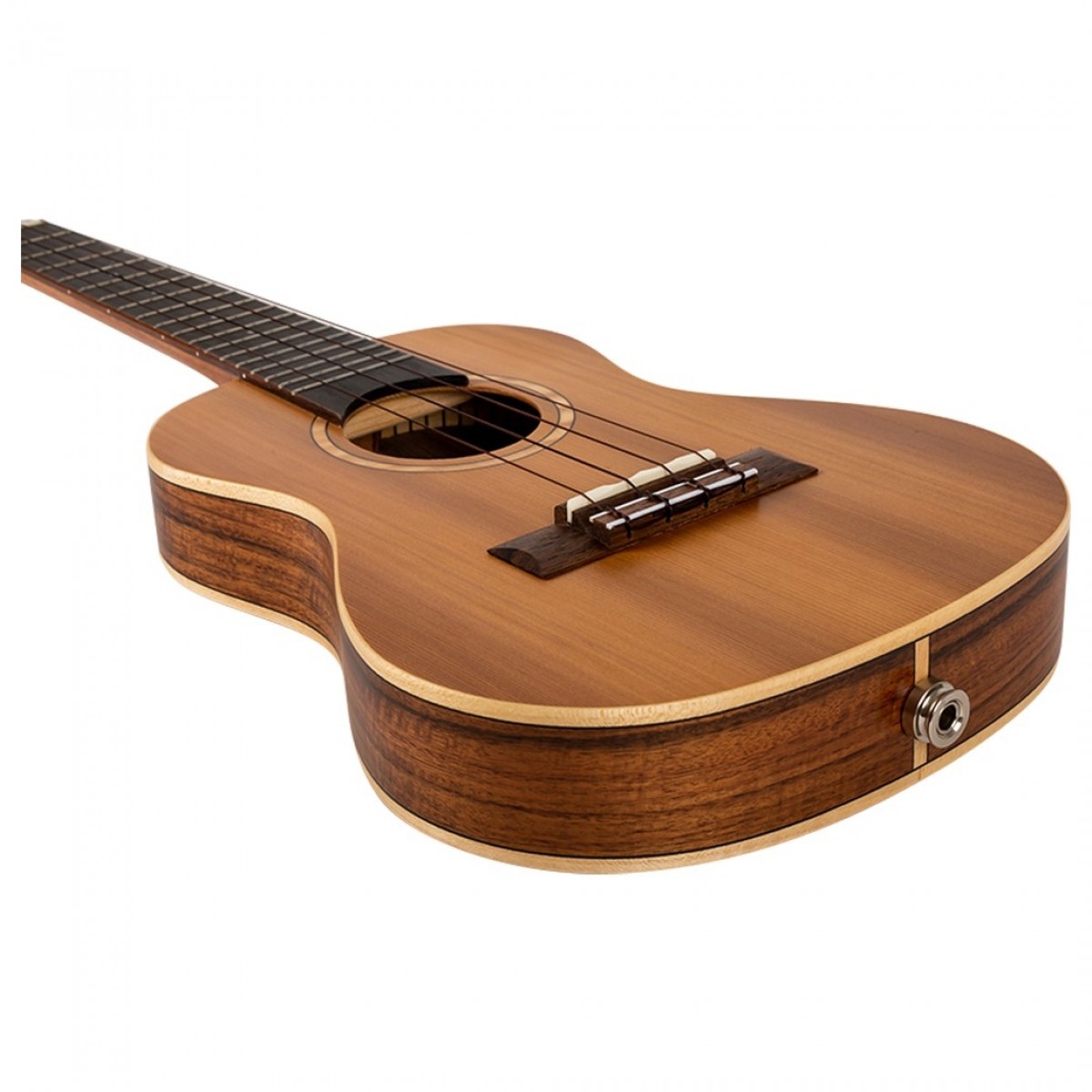 Flight Leia Concert Electro Thinline Ukulele Cedar - Image 3