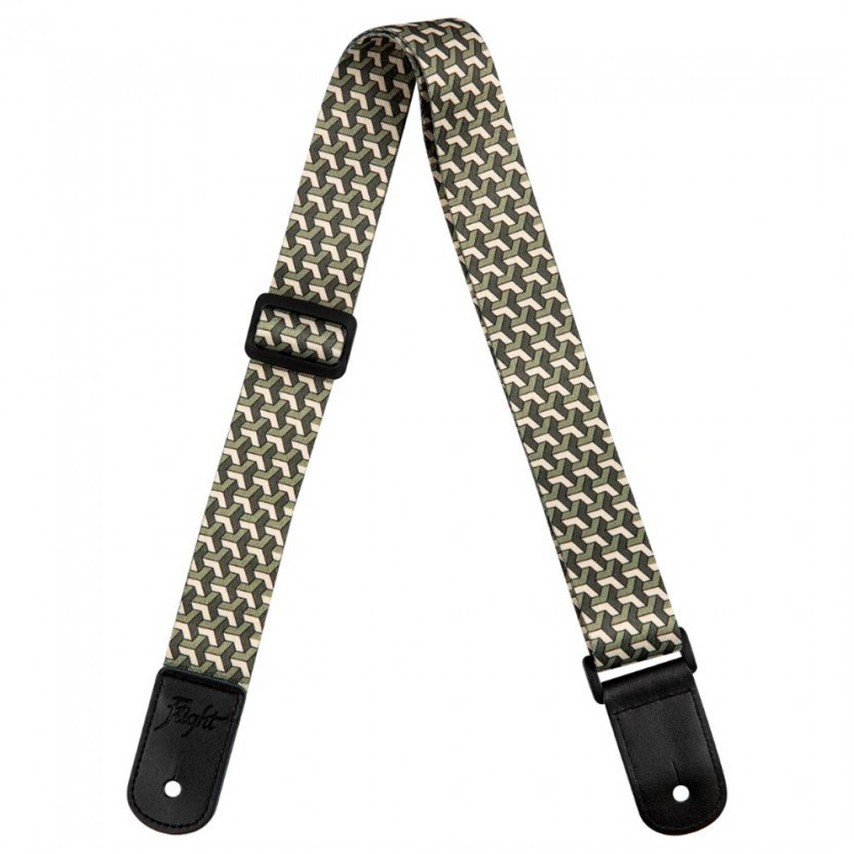 Flight Polyester Ukulele Strap Trail Green - Image 1