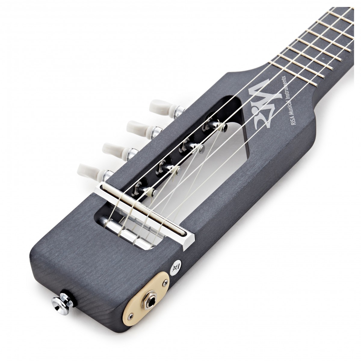 Risa Limited Edition Electric Soprano Uke Solid Black - Image 2
