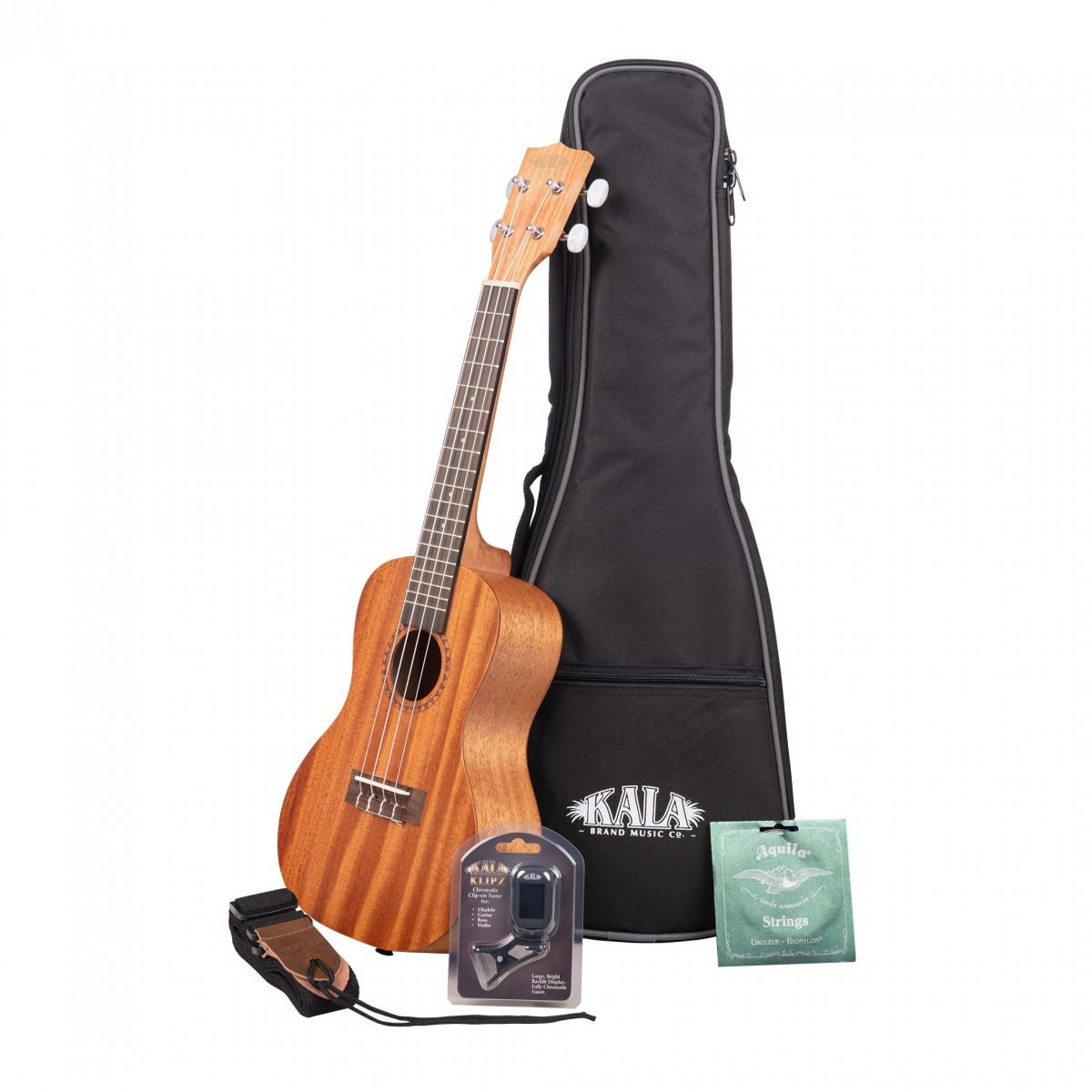 Kala KA-15C Mahogany Concert Ukulele Starter Pack - Image 1