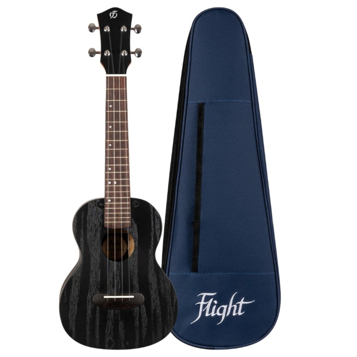 Flight DUC400 Concert Ukulele Ash Black - Image 3
