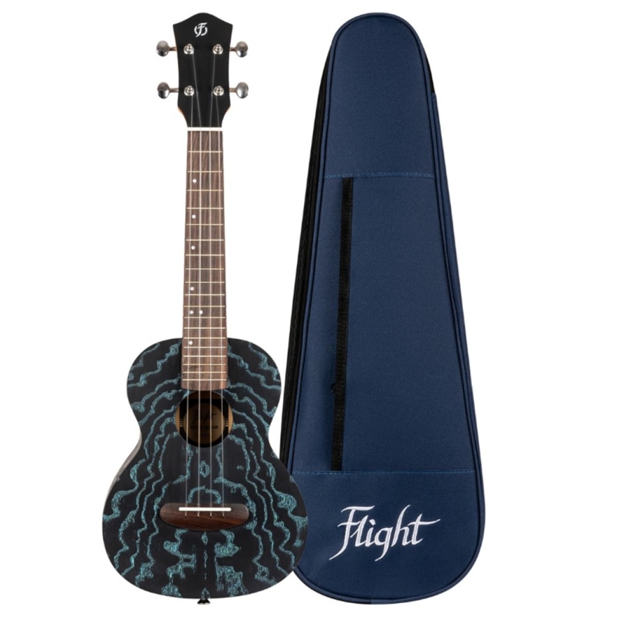 Flight DUC400 Concert Ukulele Ash Blue - Image 3