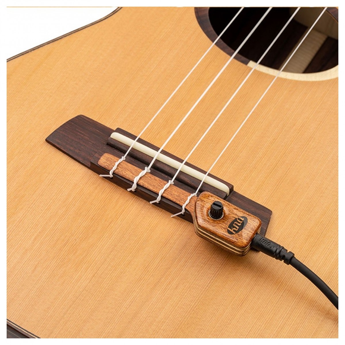 KNA UK-2 Detachable Ukelele Pickup Bridge Mounted Piezo w/ Volume