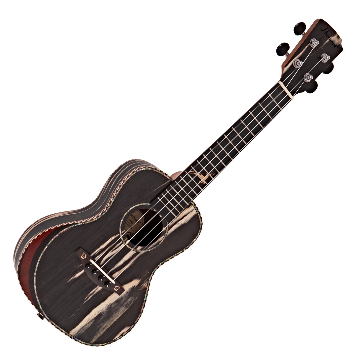 Hartwood Sonata Armrest Concert Ukulele Technical Black - Image 1
