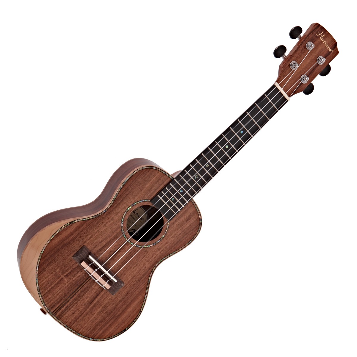 Hartwood Sonata Armrest Concert Ukulele AA Solid Koa - Image 1