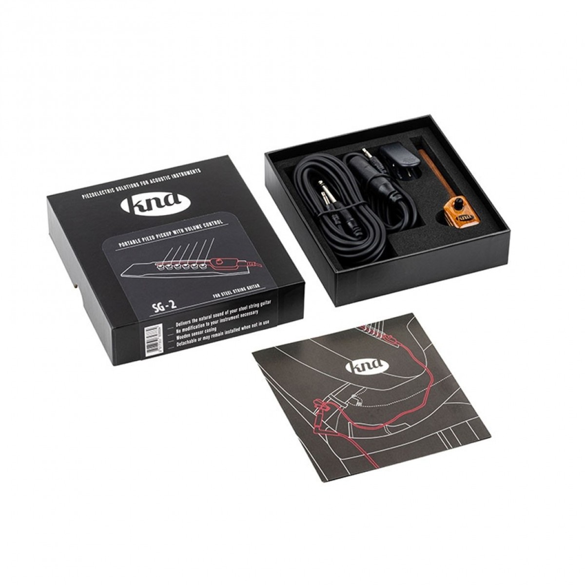 KNA UK-2 Detachable Ukelele Pickup Bridge Mounted Piezo w/ Volume