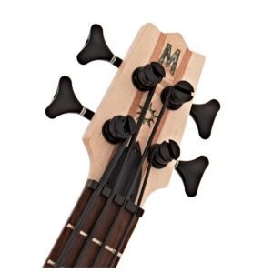Mahalo Solid Electric Bass Ukulele Transparent Brown - Image 4
