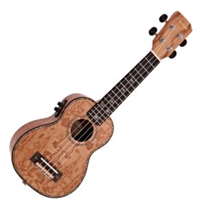 Hartwood Sonata Soprano Electro-Ukulele Quilted Ash - Image 1