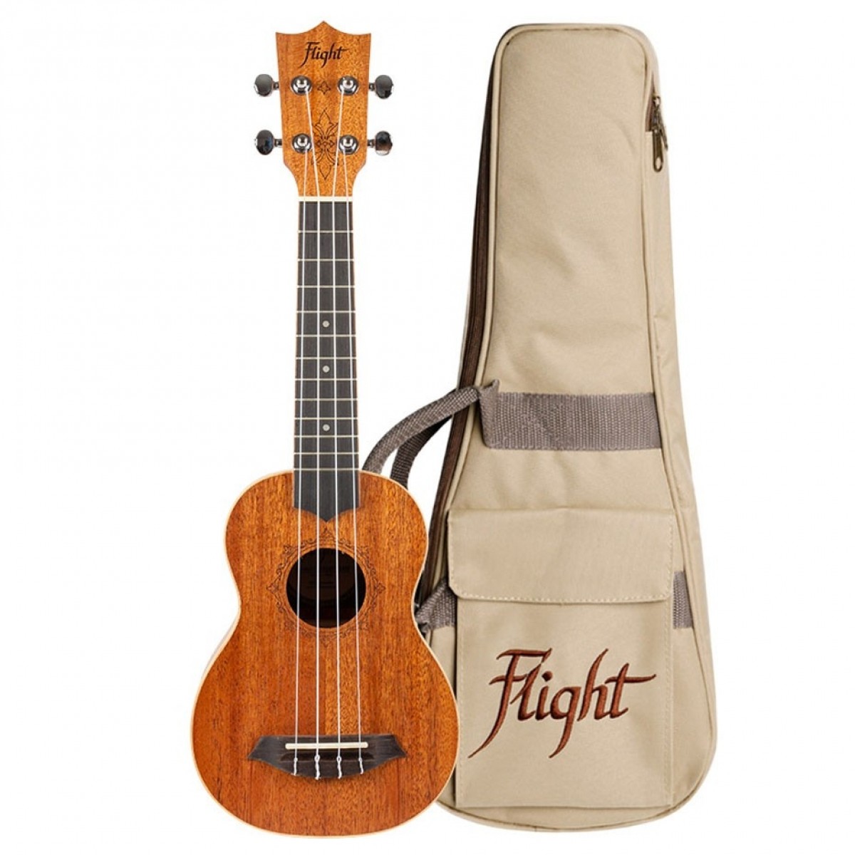 Flight DUS321 Soprano Ukulele Mahogany - Image 2
