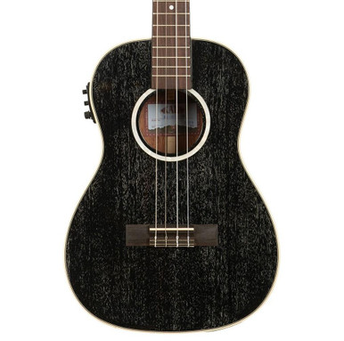 Kala All Solid Salt & Pepper Doghair Mahogany Electro Acoustic Baritone Ukulele