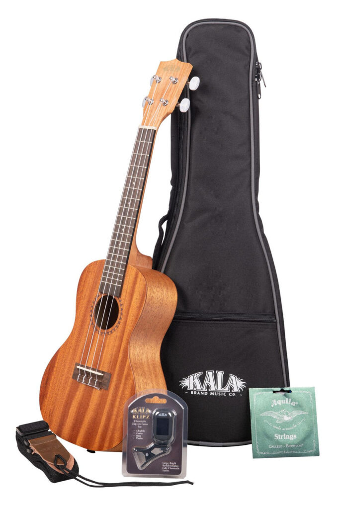 Kala KA-15 Satin Mahogany Concert Ukulele Bundle