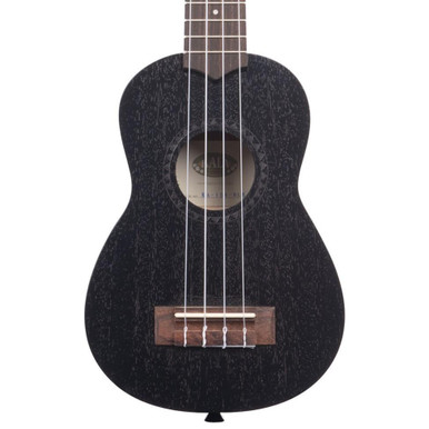 Kala KA-15 Satin Mahogany Soprano Ukulele in Black