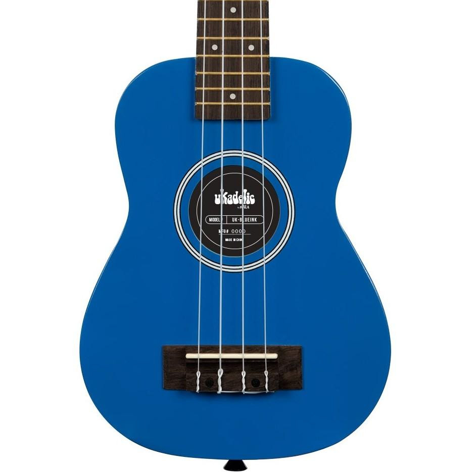 Kala Ukadelic Soprano Ukulele in Blue Ink