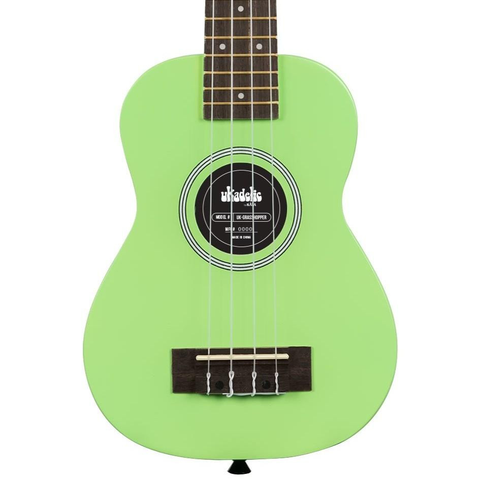 Kala Ukadelic Soprano Ukulele in Grasshopper