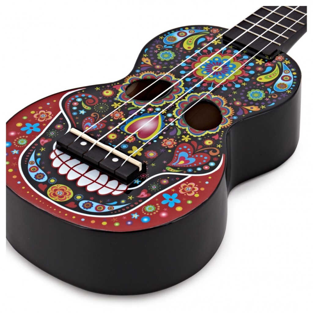 Mahalo Art Ukulele Day of the Dead