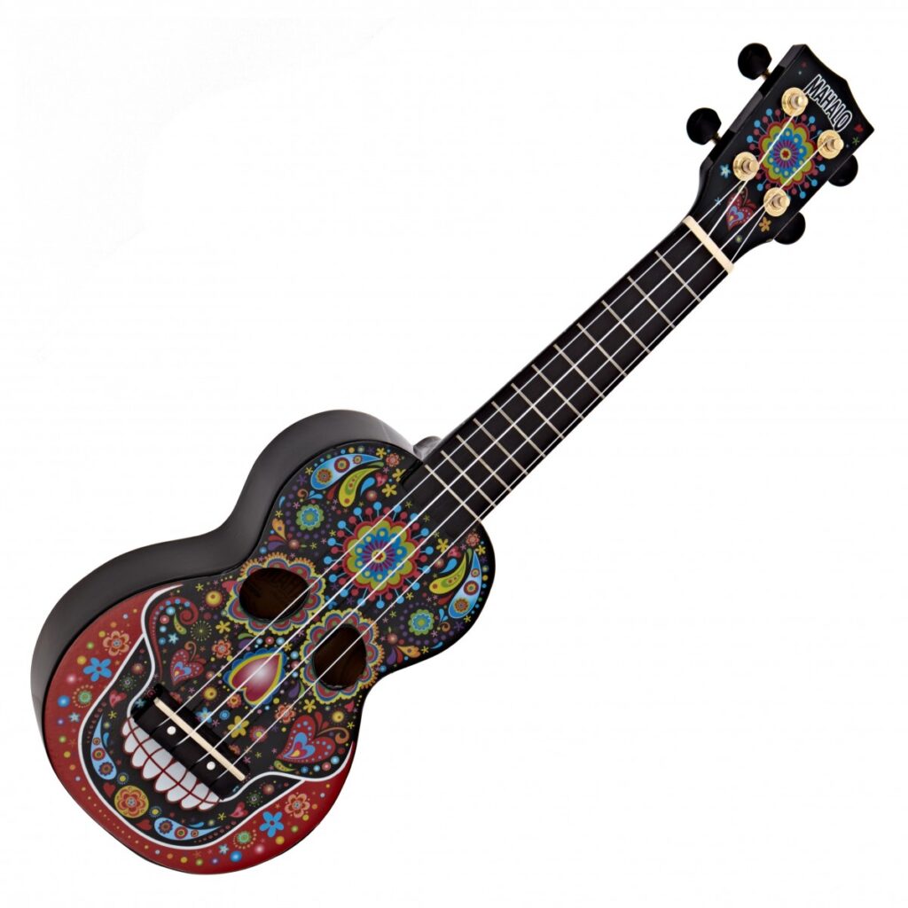 Mahalo Art Ukulele Day of the Dead