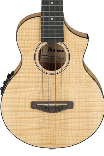 Ibanez UEW12E Electro Acoustic Concert Ukulele in Open Pore Natural
