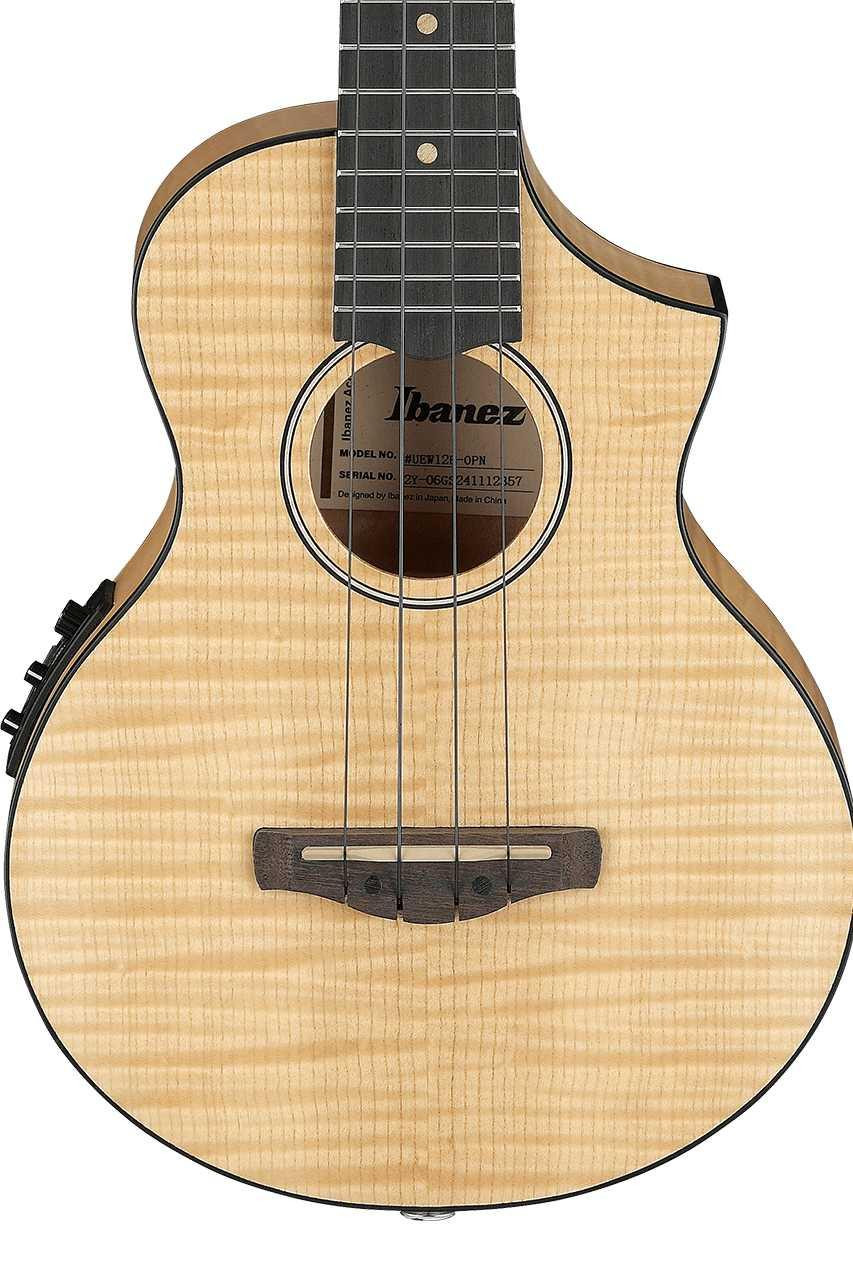 Ibanez UEW12E Electro Acoustic Concert Ukulele in Open Pore Natural