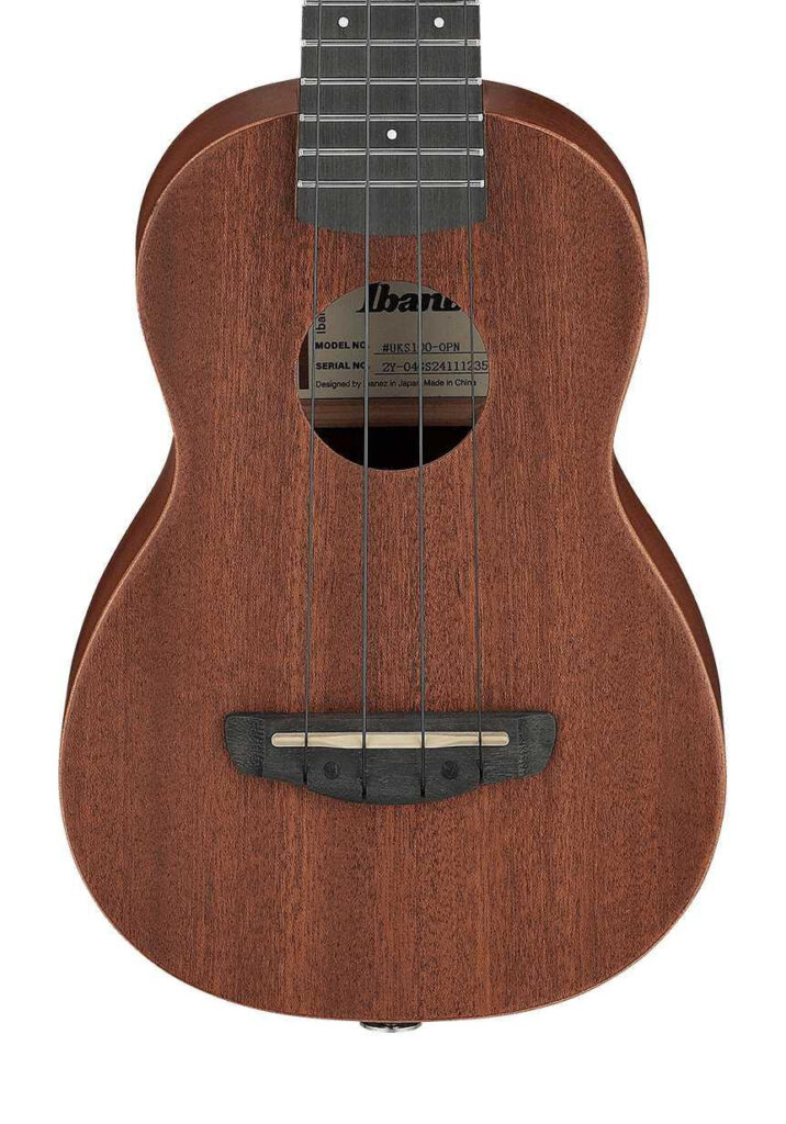 Ibanez UKC100-OPN Concert Ukulele with Gig Bag in Open Pore Natural